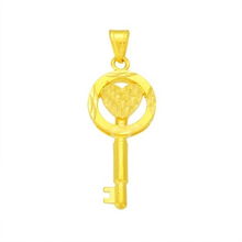 萃華金店心鎖鑰匙千足金吊墜評測 4.11克黃金精品，值得為愛“配鑰匙”嗎？
